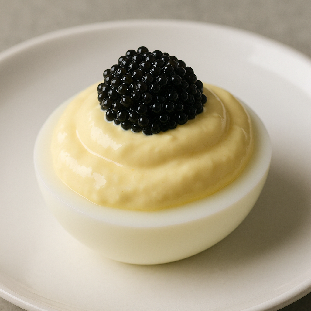 Egg Mayonnaise with Caviar