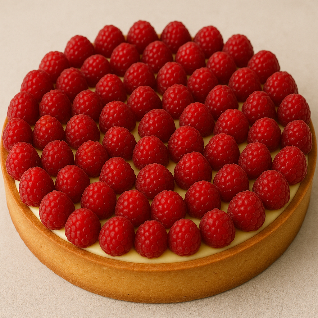 Raspberry & Pastry Cream Tart